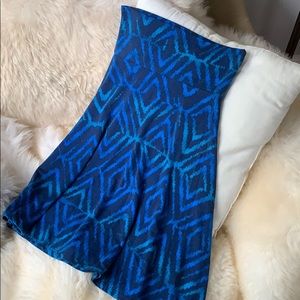 LulaRoe A line blue skirt